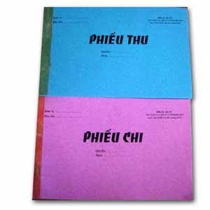 Phiếu thu chi to dày