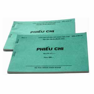Phiếu chi - thu (giấy mỏng Pơluya)